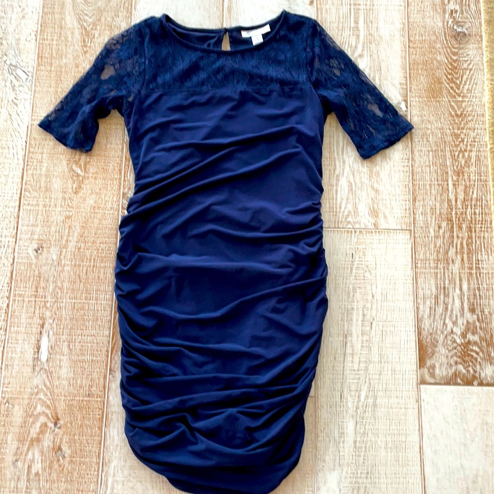 Motherhood Maternity blue dress